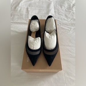 Women’s Christian Louboutin GALATIVI FLAT VV/RETE black and red luxury flats